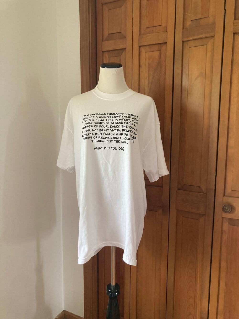 Jerzees Massage Therapist Unisex Graphic Tee, Size XL